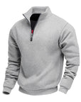 Helvano | Sweatshirt mit Stehkragen und Reissverschluss für Herren