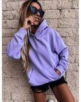 Helvano | Damen Kapuzenpullover mit Fleece-Futter