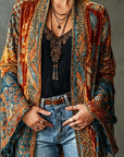 Helvano | Boho-Samtjacke für Damen