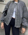 Helvano | Gesteppte Oversized Bomberjacke für Damen