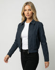 Helvano | Retro Kurzjacke mit Reverskragen für Damen