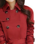 Helvano | Slim-Fit Trenchcoat mit Doppelknopfreihe für Damen