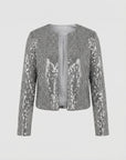 Helvano | Strickjacke mit Glitzereffekt für Damen