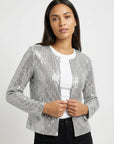 Helvano | Strickjacke mit Glitzereffekt für Damen