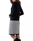 Helvano | Damen Strickkleid mit Chevron-Muster