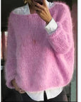 Helvano | Oversized Pullover mit U-Boot-Ausschnitt für Damen