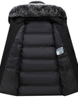 Helvano | Damen Winterparka mit abnehmbarer Kapuze und Kunstfell