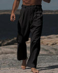 Helvano | Leinenhose mit weitem Bein für Herren