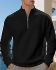 Helvano | Sweatshirt mit Stehkragen und Reissverschluss für Herren