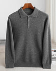 Helvano | Herren Polo-Pullover aus Wollmischung
