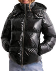 Helvano | Damen Steppjacke mit verstellbarer Kapuze