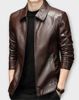 Helvano | Slim-Fit Lederjacke für Herren