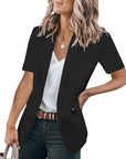 Helvano | Kurzarm-Blazer für Damen mit Taschen