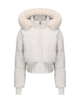 Helvano | Cropped Daunenjacke mit Kapuze für Damen