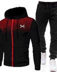 Helvano | Herren Trainingsanzug mit Zip-Hoodie und Jogginghose