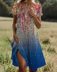 Helvano | Midikleid für Damen mit Blumenmuster
