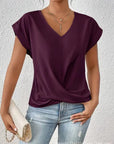 Helvano | Damen T-Shirt mit V-Ausschnitt