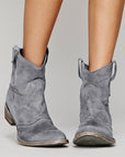 Helvano | Western-Stiefel aus Wildleder mit Blockabsatz für Damen