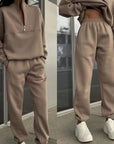 Helvano | Sportlicher Jogginganzug für Damen mit Zip-Hoodie