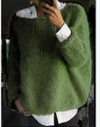 Helvano | Oversized Pullover mit U-Boot-Ausschnitt für Damen