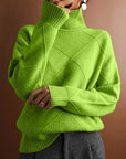 Helvano | Damen Strickpullover mit Stehkragen
