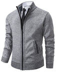 Helvano | Strickjacke mit Stehkragen und Reissverschluss für Herren