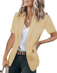 Helvano | Kurzarm-Blazer für Damen mit Taschen