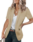 Helvano | Kurzarm-Blazer für Damen mit Taschen