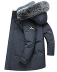 Helvano | Damen Winterparka mit abnehmbarer Kapuze und Kunstfell
