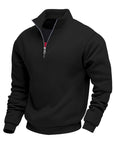Helvano | Sweatshirt mit Stehkragen und Reissverschluss für Herren