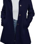Helvano | Eleganter Wollmantel mit Stehkragen für Damen