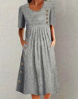 Helvano | Gestreiftes Midikleid für Damen