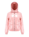 Helvano | Glänzende Winterjacke mit Kapuze für Damen