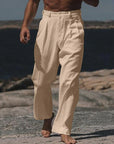 Helvano | Leinenhose mit weitem Bein für Herren