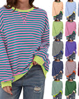Helvano | Sweatshirt für Damen mit bunten Streifen