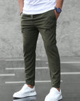 Helvano | Herren Stretch-Hose mit elastischem Bund