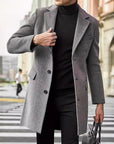 Helvano | Eleganter Wintermantel mit Revers für Herren
