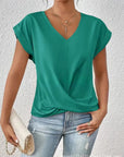 Helvano | Damen T-Shirt mit V-Ausschnitt