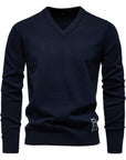 Helvano | Herren V-Neck Pullover aus Baumwolle