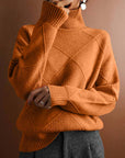 Helvano | Damen Strickpullover mit Stehkragen