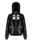 Helvano | Glänzende Winterjacke mit Kapuze für Damen