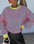 Helvano | Gestreiftes Boxy-Sweatshirt für Damen