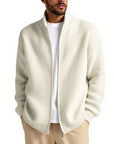 Helvano | Strickjacke mit Stehkragen und Reissverschluss für Herren