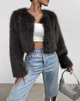 Helvano | Flauschige Kurzjacke für Damen