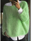 Helvano | Oversized Pullover mit U-Boot-Ausschnitt für Damen