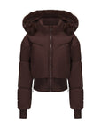 Helvano | Cropped Daunenjacke mit Kapuze für Damen