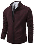 Helvano | Strickjacke mit Stehkragen und Reissverschluss für Herren