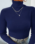 Helvano | Rollkragenpullover mit Rippstruktur für Damen