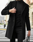 Helvano | Eleganter Wintermantel mit Revers für Herren