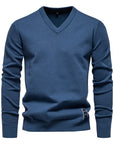 Helvano | Herren V-Neck Pullover aus Baumwolle
